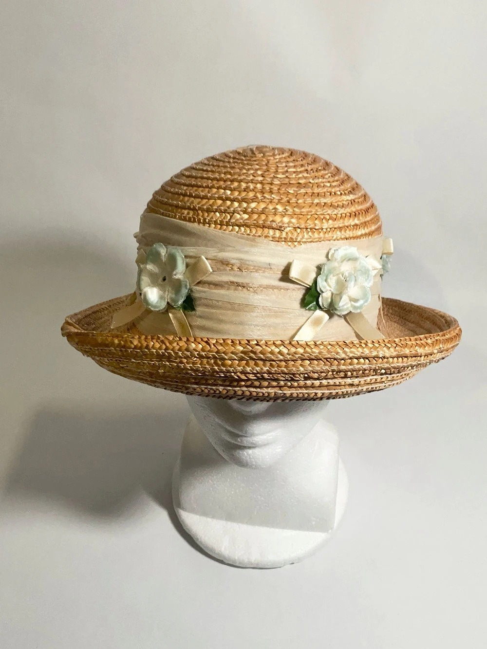 VIntage Woven Wheat Straw Hat from The Children's Place SZ 7/8
